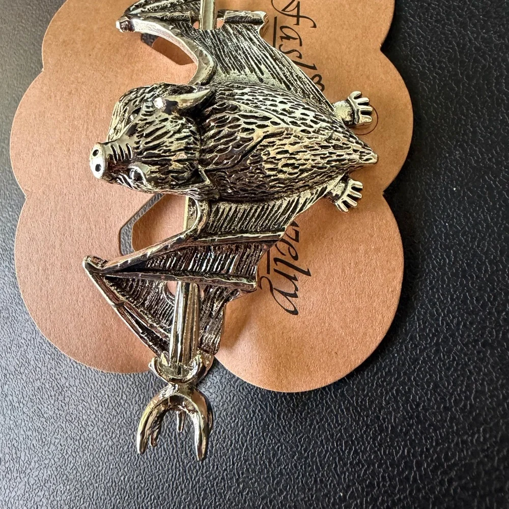 Silver Bat hair jewelry
